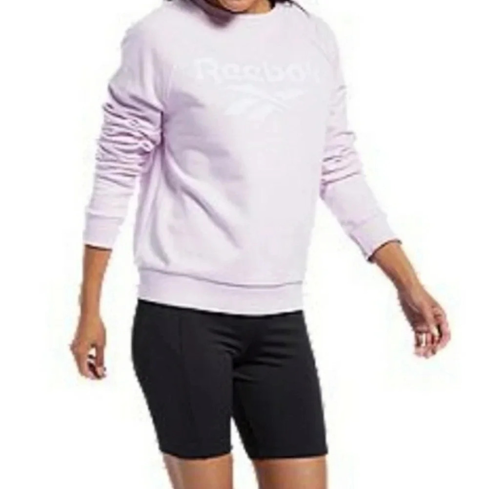 *REEBOK crew neck pink, size small